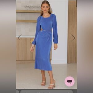 Hello Molly LOVE ME NOT MIDI DRESS BLUE